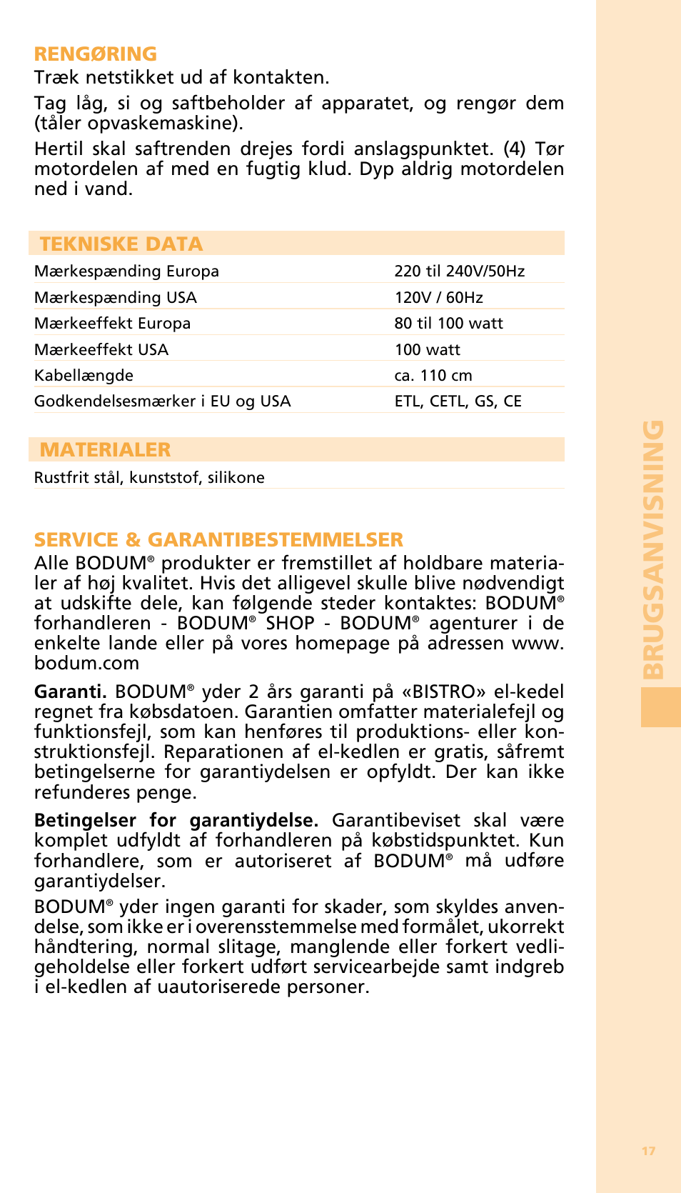 Bodum 11149 User Manual | Page 19 / 47