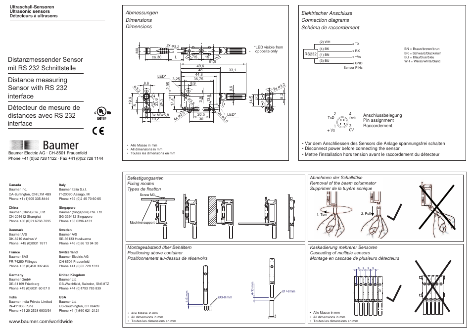 Baumer UNCK 09T9114/KS35AD1 User Manual | 2 pages