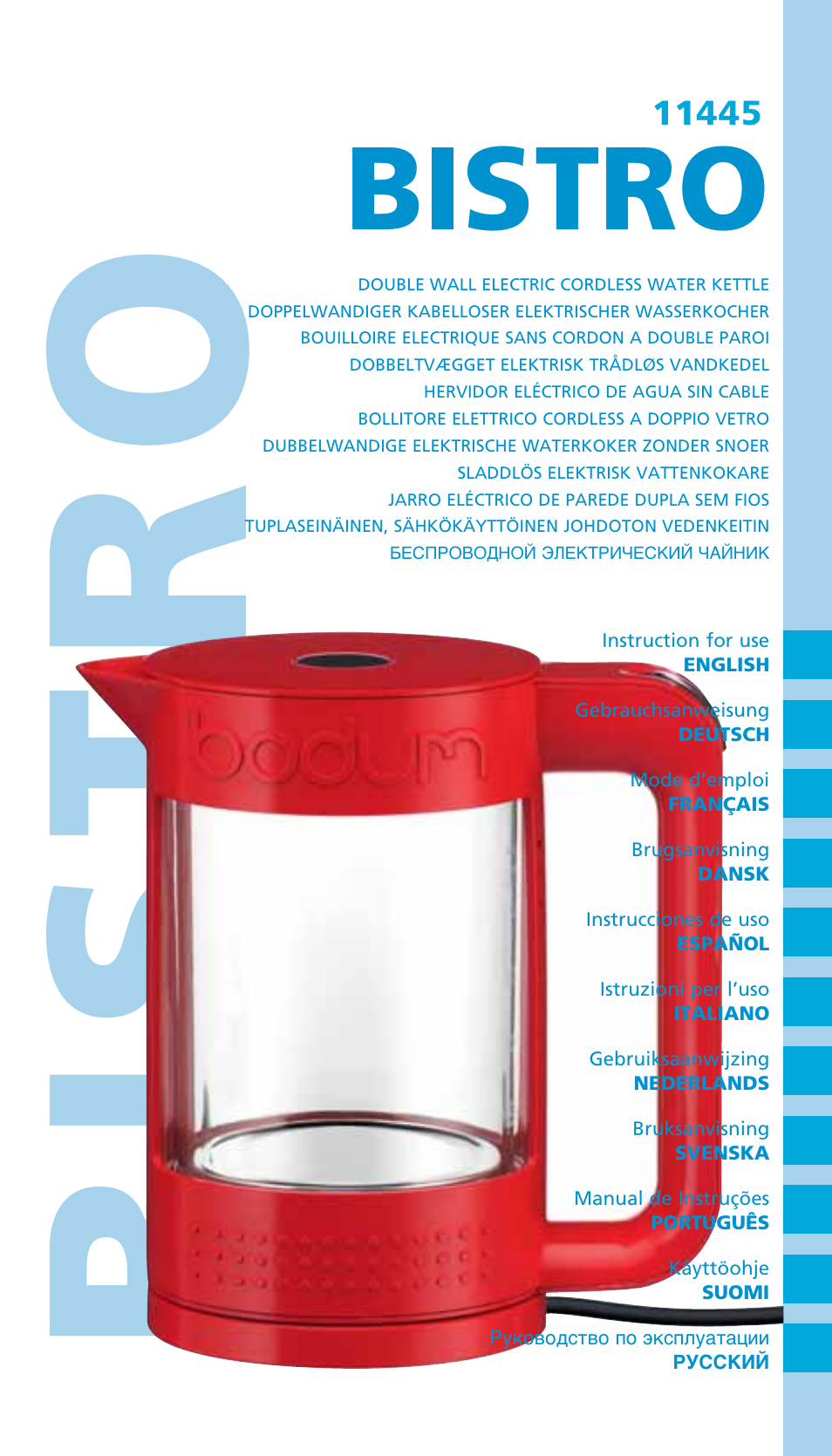 Bodum 11445 User Manual | 78 pages