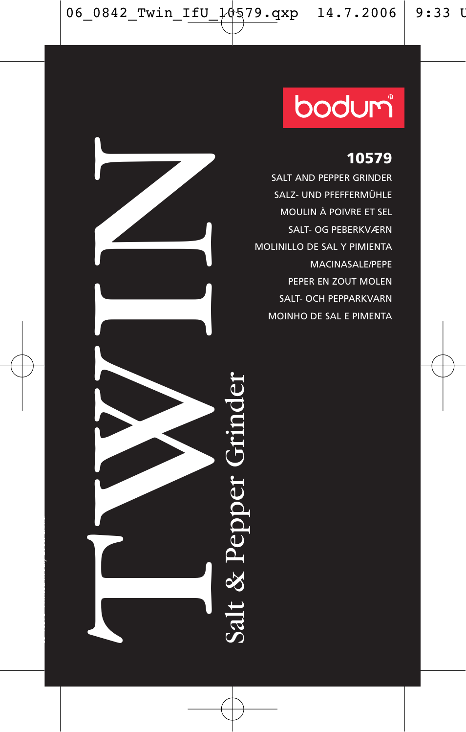 Bodum TWIN 10579 User Manual | 11 pages
