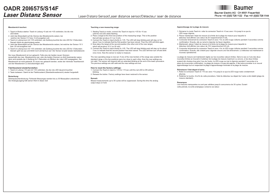 Baumer OADR 20I6575/S14F User Manual | Page 4 / 4