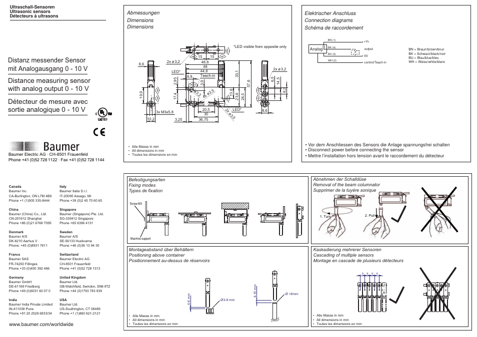 Baumer UNDK 09U6914/D1 User Manual | 3 pages