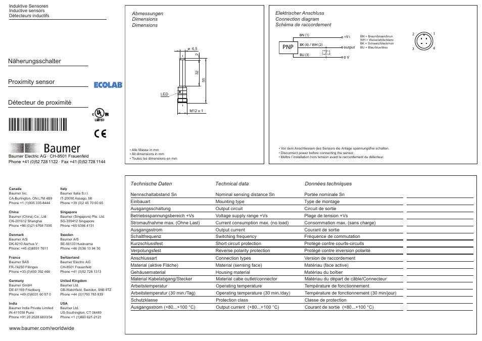 Baumer IFBR 06P13T1/S14L-9 User Manual | 2 pages