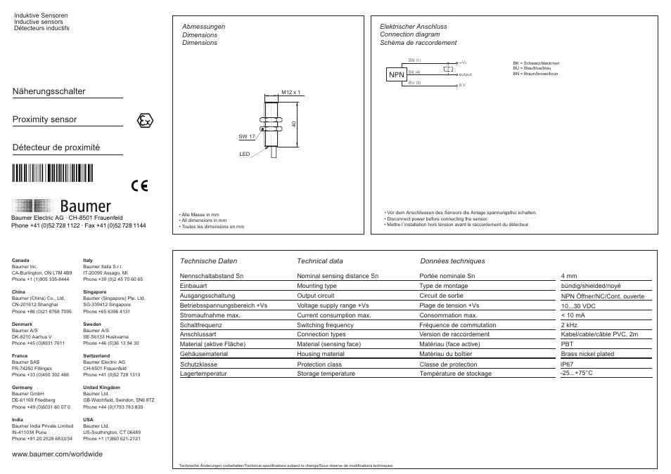 Baumer IFRM 12N37X2/L User Manual | 4 pages
