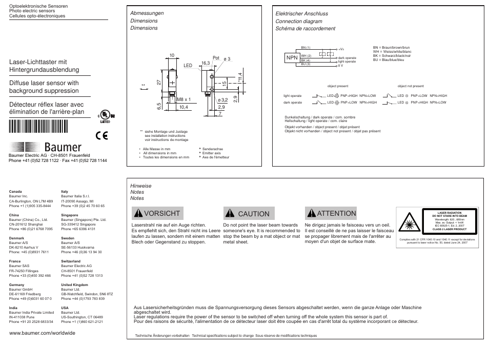 Baumer OHDK 10N5101/S35A User Manual | 2 pages