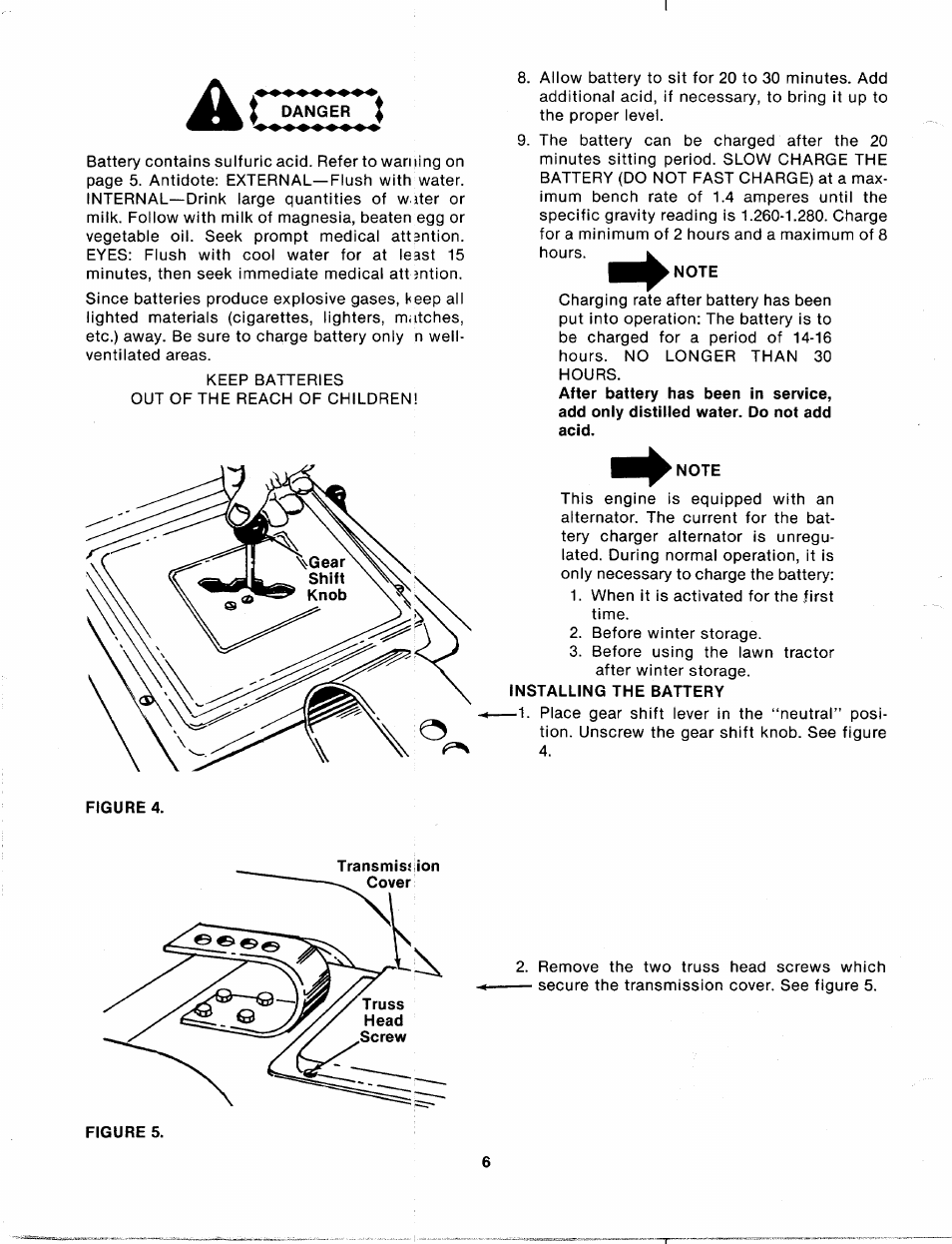 Note | Bolens 135-688-000 User Manual | Page 6 / 40
