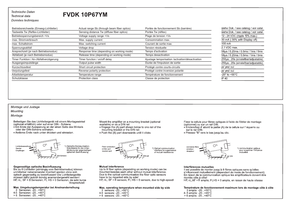 Baumer FVDK 10P67YM User Manual | Page 2 / 8