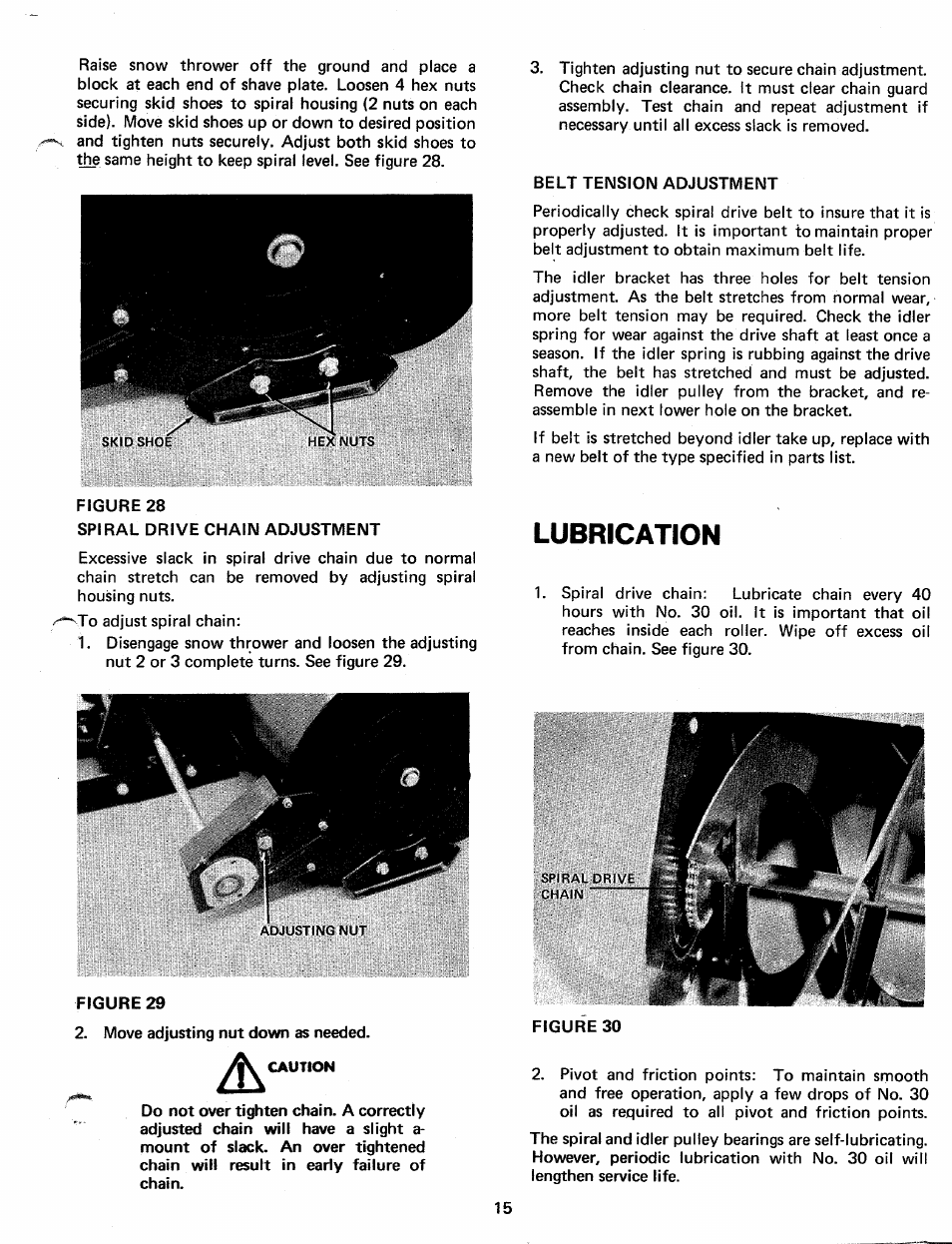 Lubrication | Bolens 19967-1 User Manual | Page 15 / 22