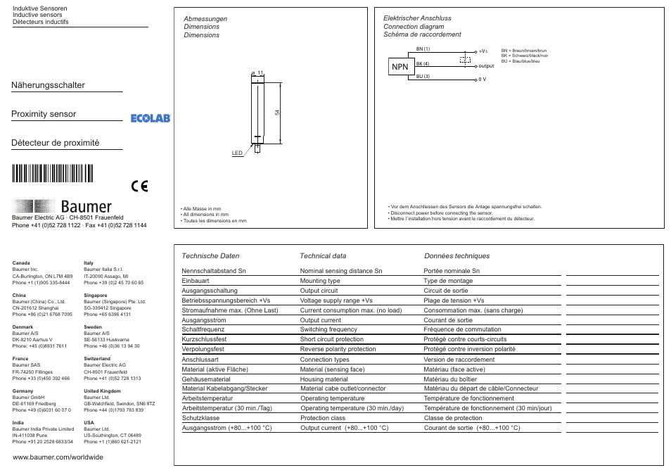 Baumer IFBR 11N17T1/L-9 User Manual | 2 pages