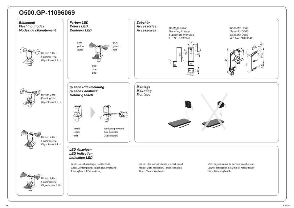 Baumer O500.GP-NV1T.72CU User Manual | Page 3 / 4