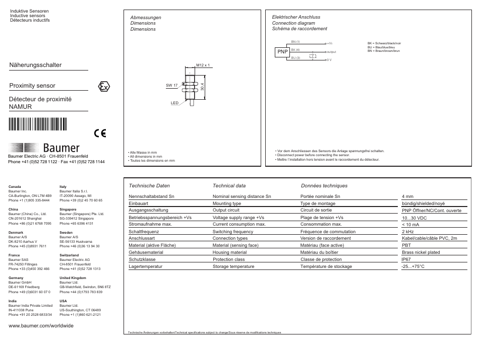 Baumer IFRM 12P37X1/L User Manual | 4 pages