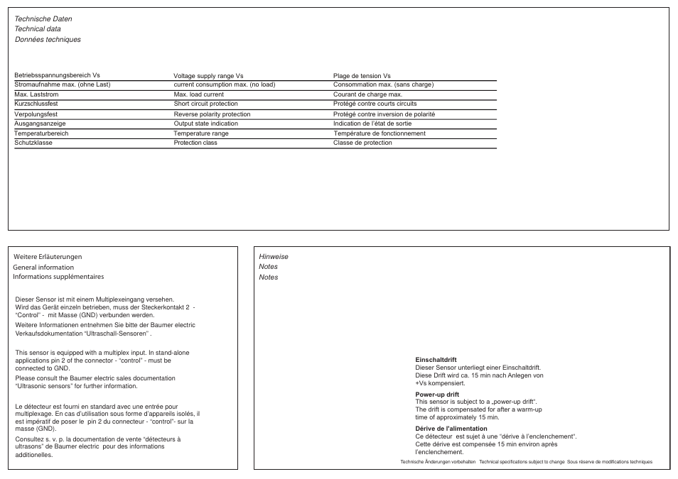 Baumer UNAM 30I6803/S14 User Manual | Page 2 / 2