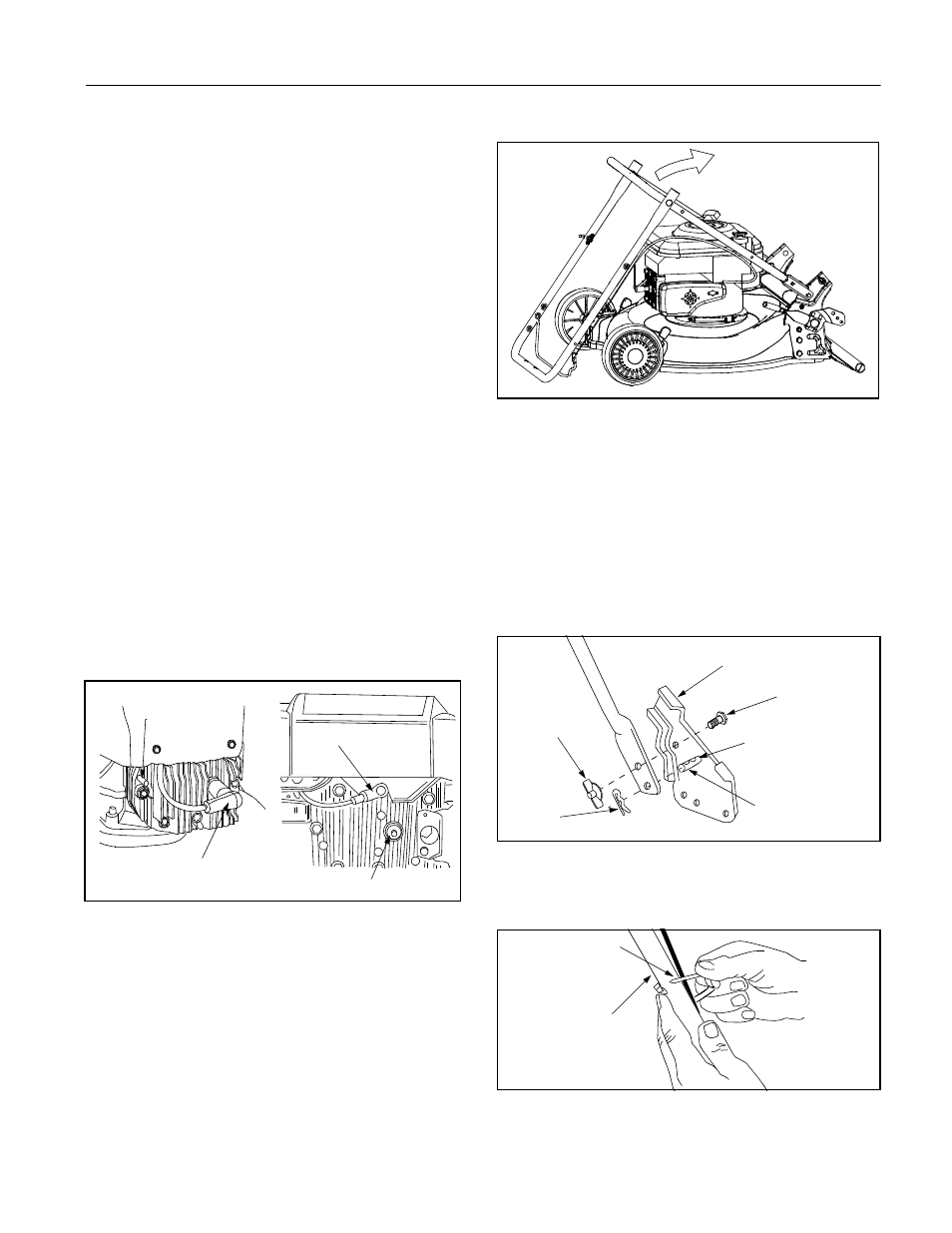Removing unit from carton, Loose parts in carton, Disconnecting spark plug wire | Setting up your lawn mower | Bolens 546 User Manual | Page 7 / 20