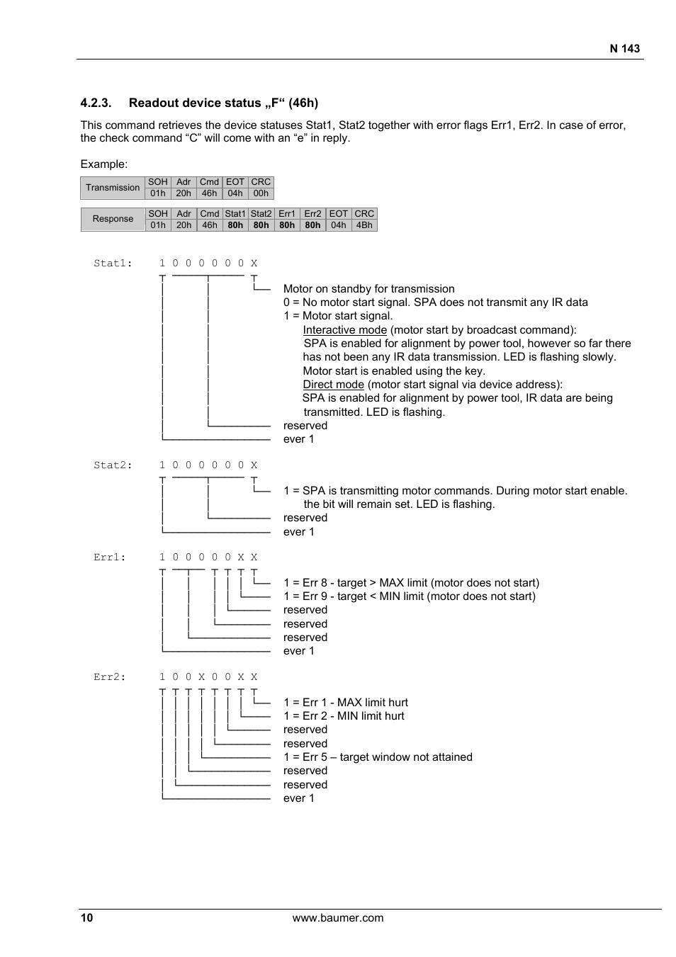 Baumer N 143 User Manual | Page 10 / 30