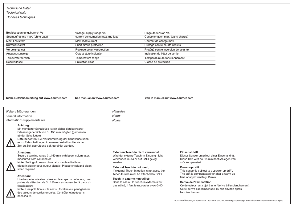 Baumer UNCK 09U6914/D1 User Manual | Page 2 / 3