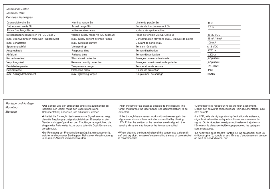 Baumer OEDK 10N5105/S35A User Manual | Page 2 / 2