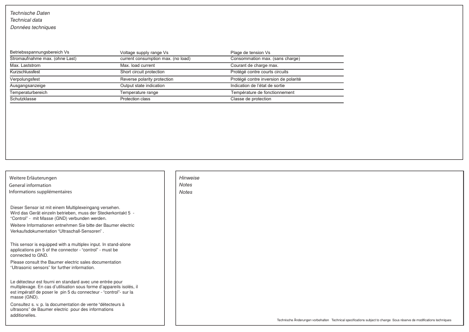 Baumer UZAM 30P6803/S14C User Manual | Page 2 / 2