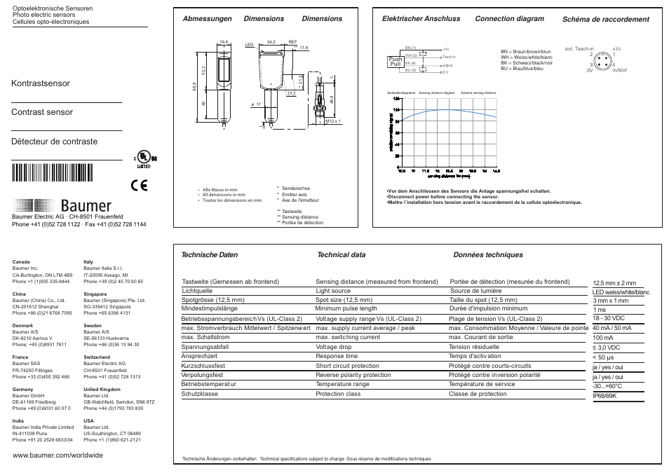 Baumer FKDH 14G6901/KS34A User Manual | 2 pages