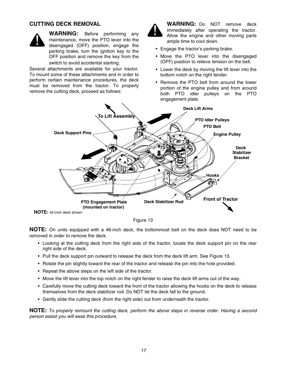 MTD Automatic Lawn Tractor 607 User Manual | Page 17 / 44