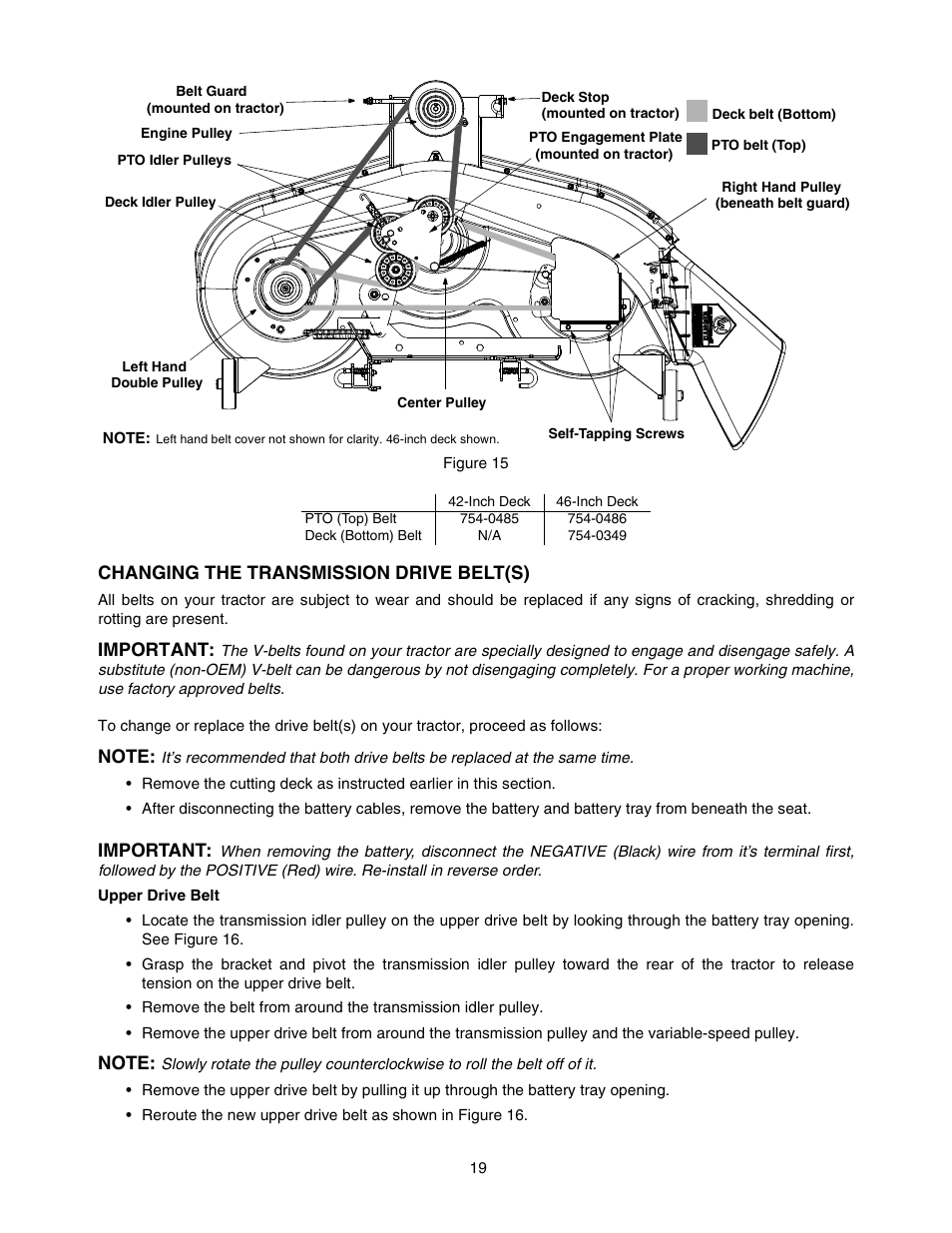 MTD Automatic Lawn Tractor 607 User Manual | Page 19 / 44