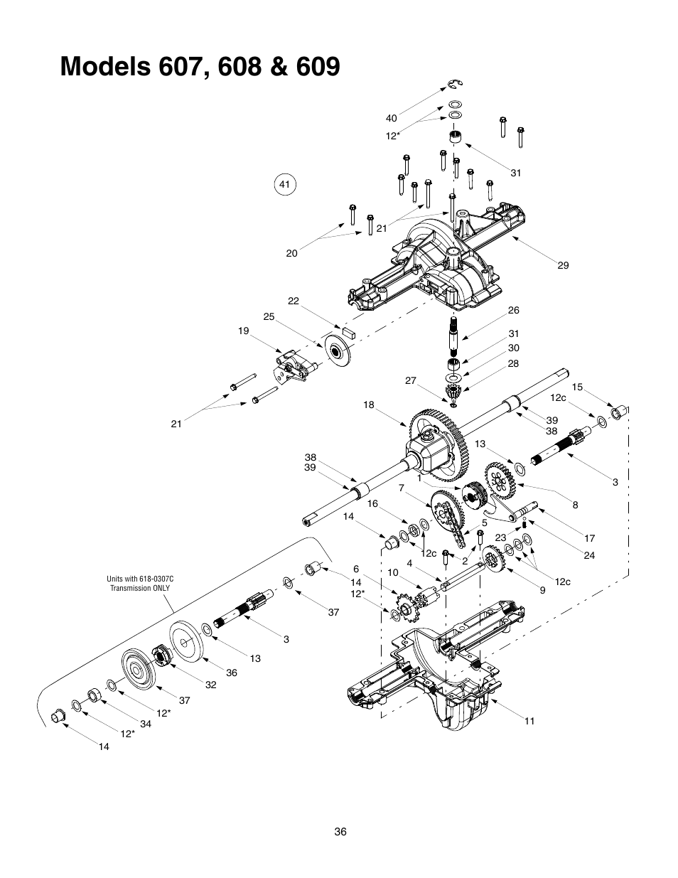 MTD Automatic Lawn Tractor 607 User Manual | Page 36 / 44