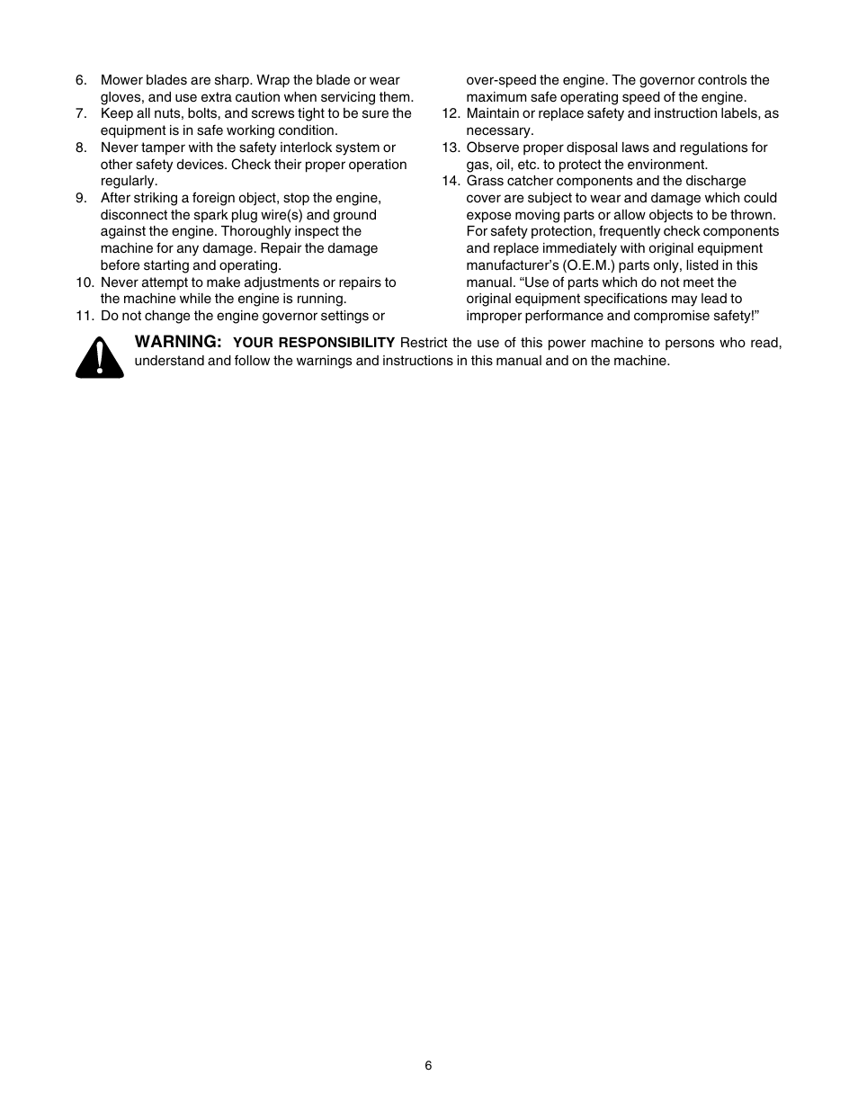 Cub Cadet LT1024 User Manual | Page 6 / 28