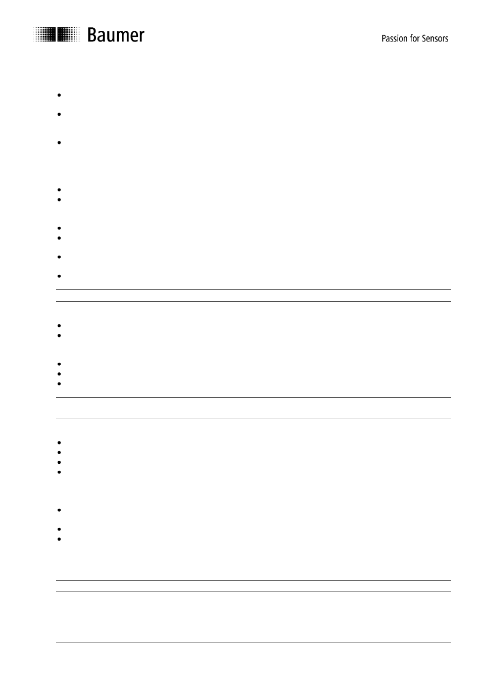 Safety and operating instructions | Baumer G1-G2-G0-GE-GB-GXxxx User Manual | Page 5 / 52