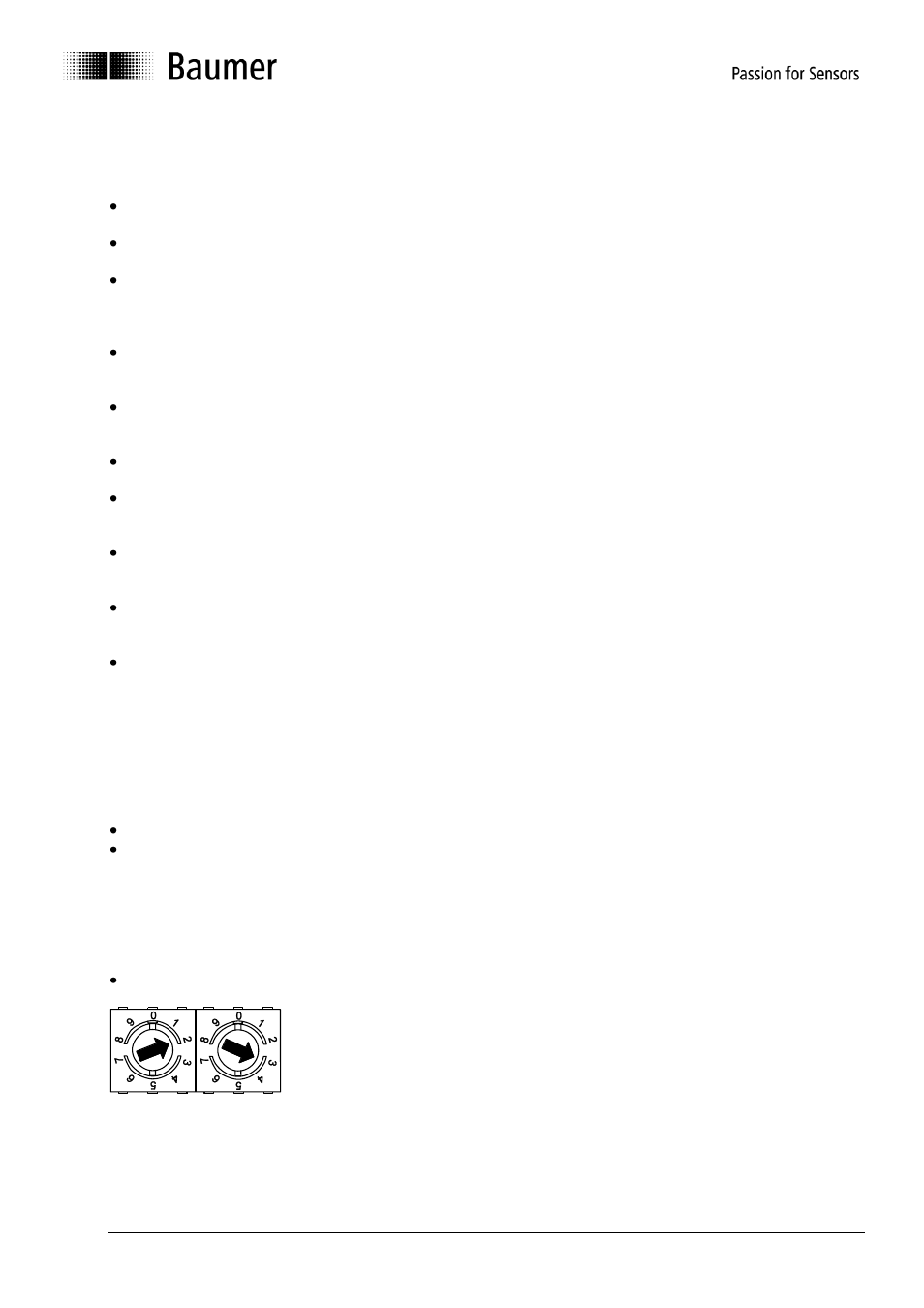 Terminal assignment and commissioning, Mechanical mounting, Electrical connection | Setting the user address | Baumer G1-G2-G0-GE-GB-GXxxx User Manual | Page 21 / 26