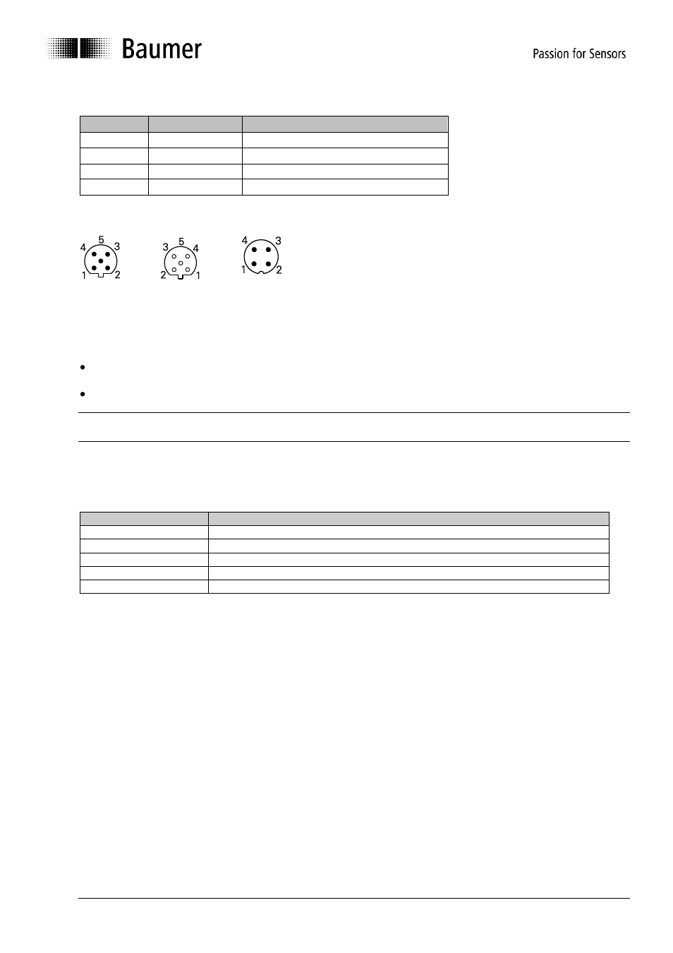 Terminal assignment, Display element (status display) | Baumer G1-G2-G0-GE-GB-GXxxx User Manual | Page 25 / 26