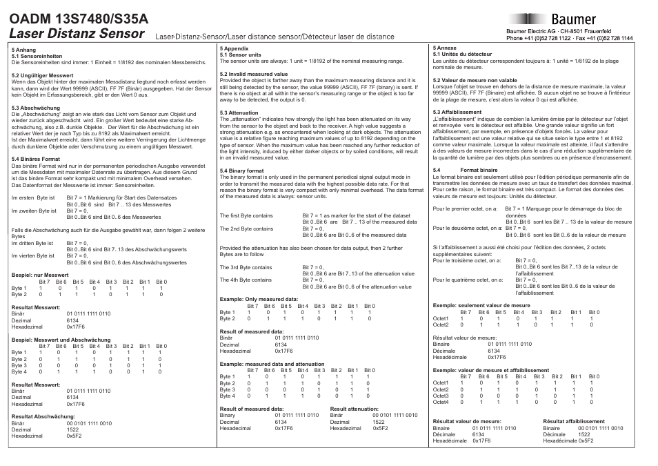 Baumer OADM 13S7480/S35A User Manual | Page 6 / 8