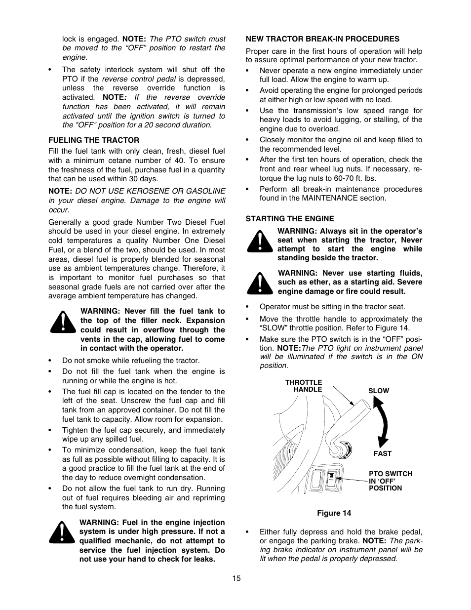Cub Cadet 5264D User Manual | Page 15 / 48