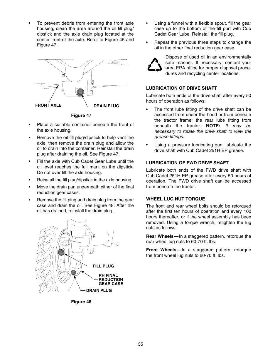 Cub Cadet 5264D User Manual | Page 35 / 48