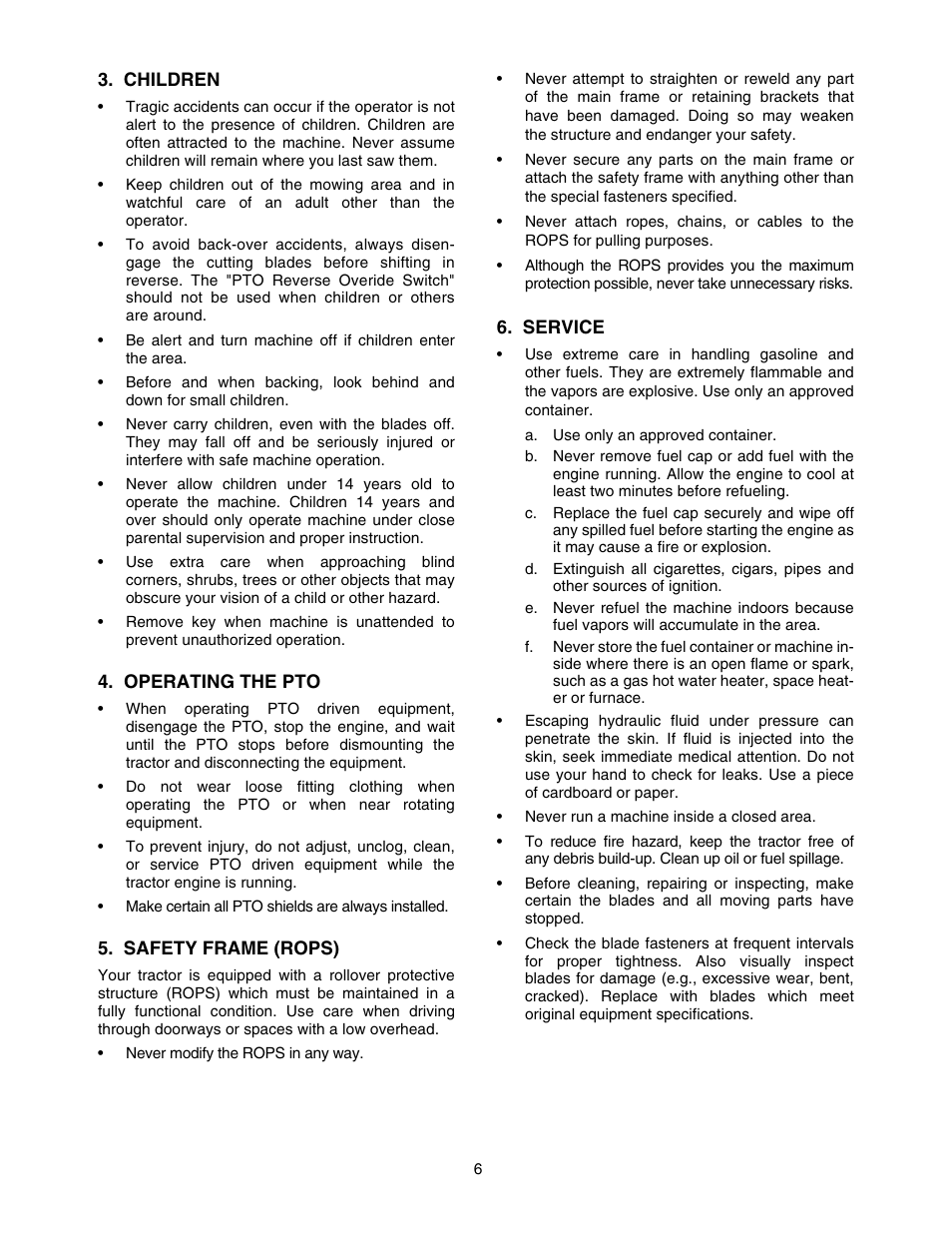 Cub Cadet 5264D User Manual | Page 6 / 48