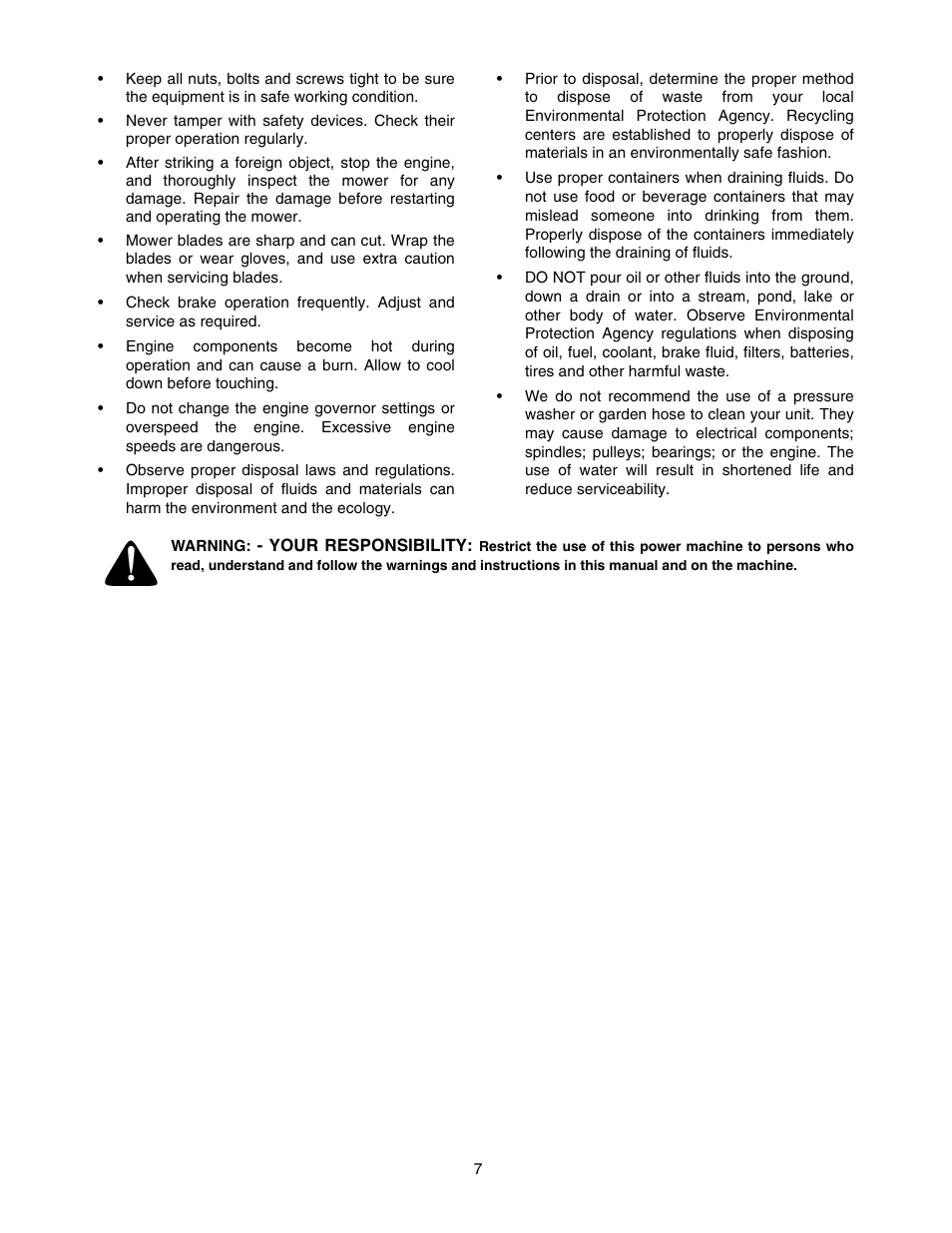 Cub Cadet 5264D User Manual | Page 7 / 48