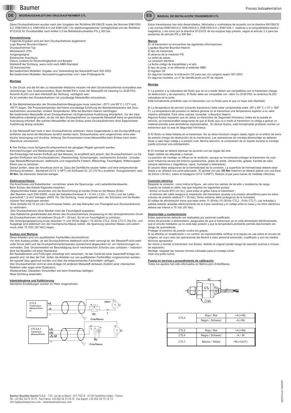 Baumer CTL User Manual | Page 2 / 2