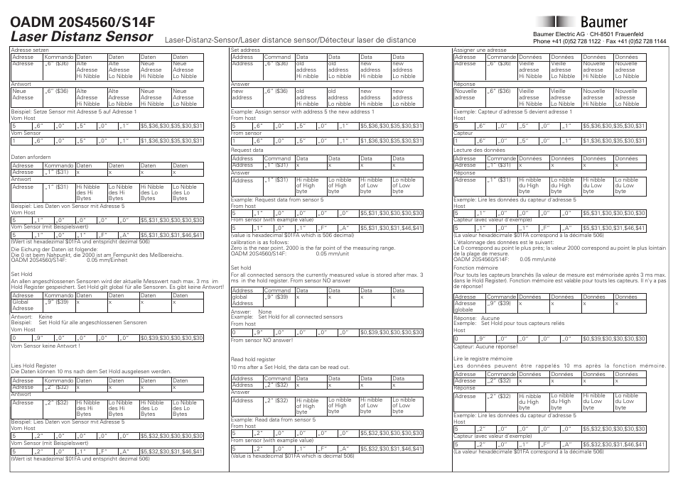 Baumer OADM 20S4560/S14F User Manual | Page 4 / 6