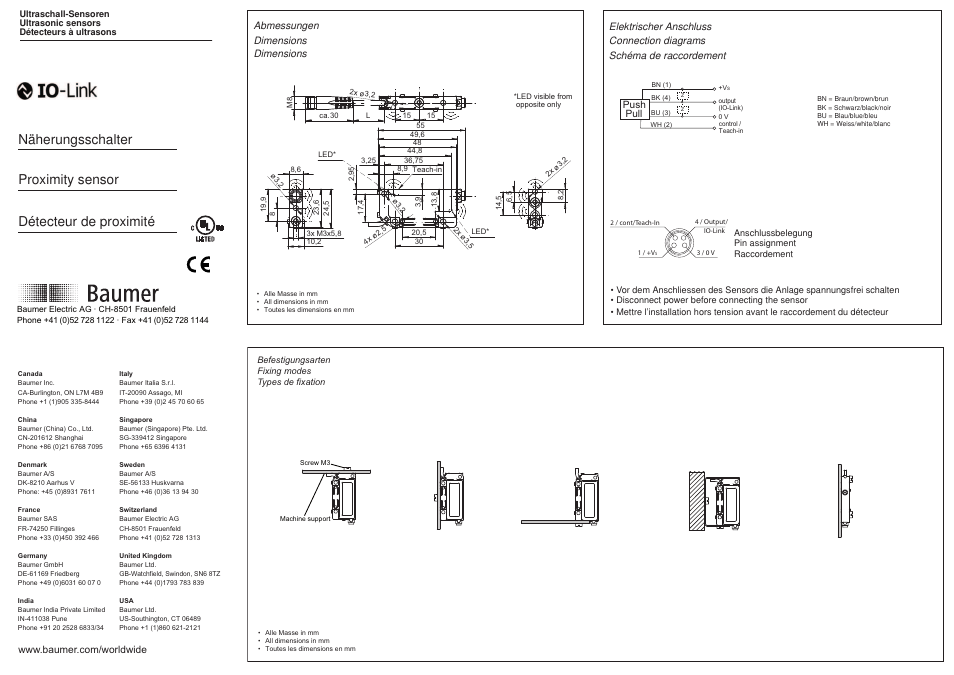 Baumer UNCK 09G8914/KS35A/IO User Manual | 3 pages