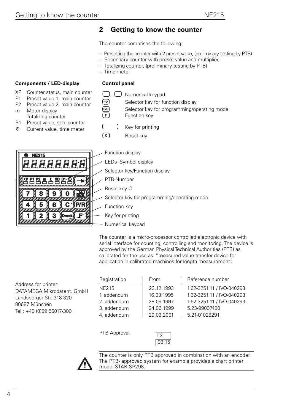 Baumer NE215 User Manual | Page 4 / 40