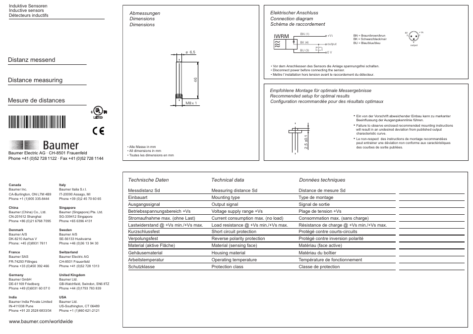 Baumer IWRM 06I9501/S35 User Manual | 2 pages