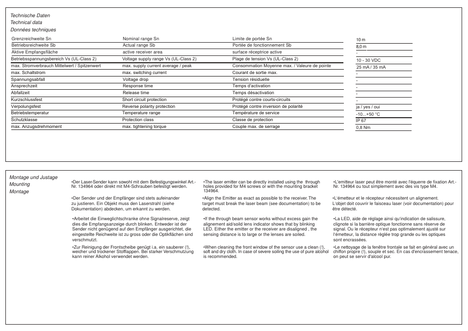Baumer OSDK 14D9001 User Manual | Page 2 / 2