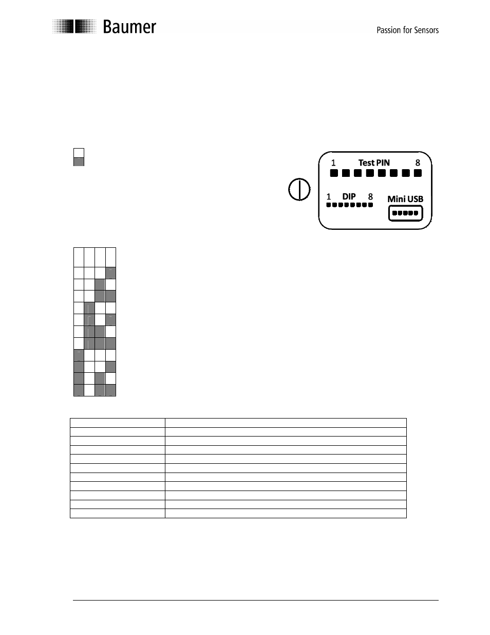 4 dip-switch settings | Baumer BA DenexGripperLED User Manual | Page 13 / 24