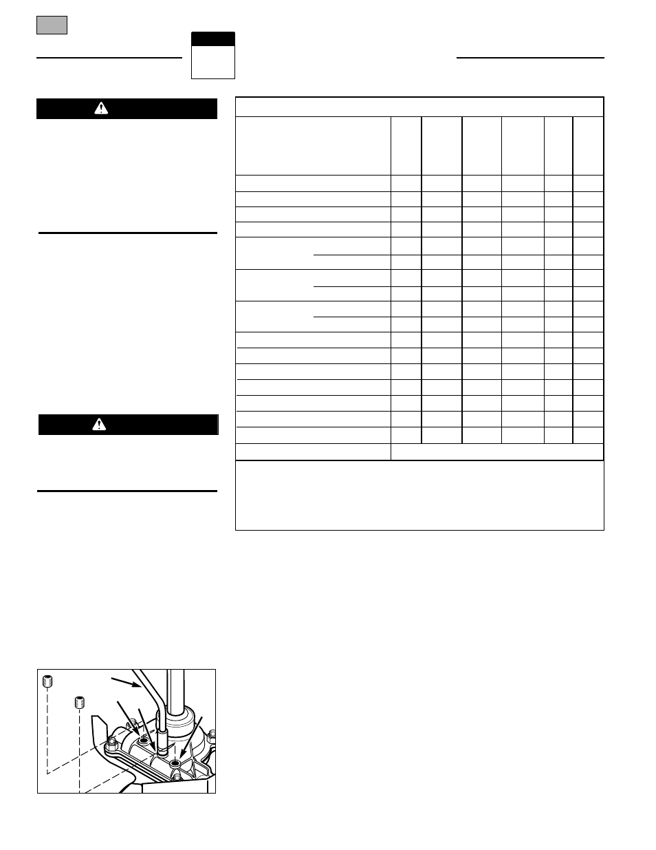 Maintenance, Equipment maintenance, Warning | Transmission maintenance, Other lubrication points, Hardware/electrical connections, Required maintenance schedule | Bolens 12228 User Manual | Page 10 / 16