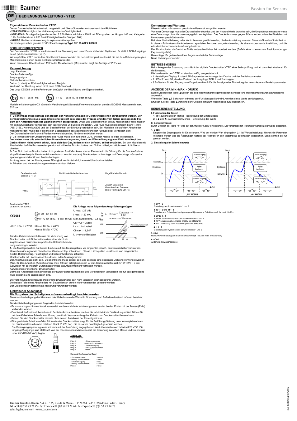 Bedienungsanleitung - yted | Baumer YTED User Manual | Page 3 / 4