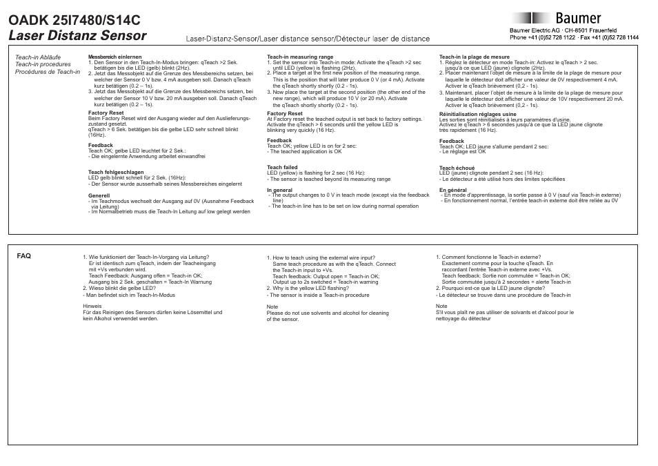 Baumer OADK 25I7480/S14C User Manual | Page 4 / 5