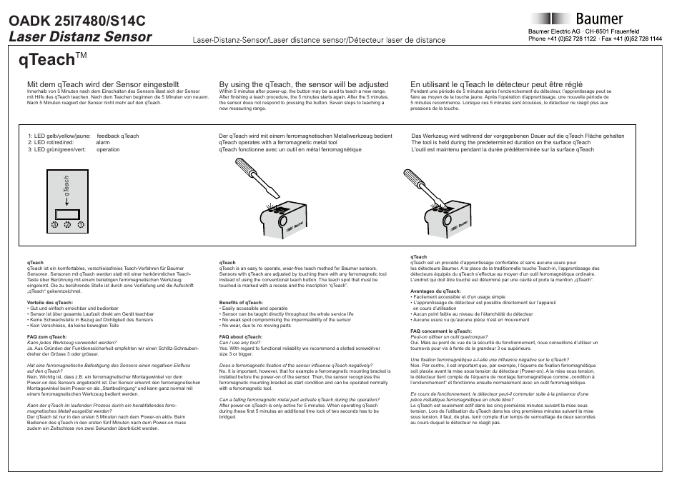 Qteach | Baumer OADK 25I7480/S14C User Manual | Page 5 / 5