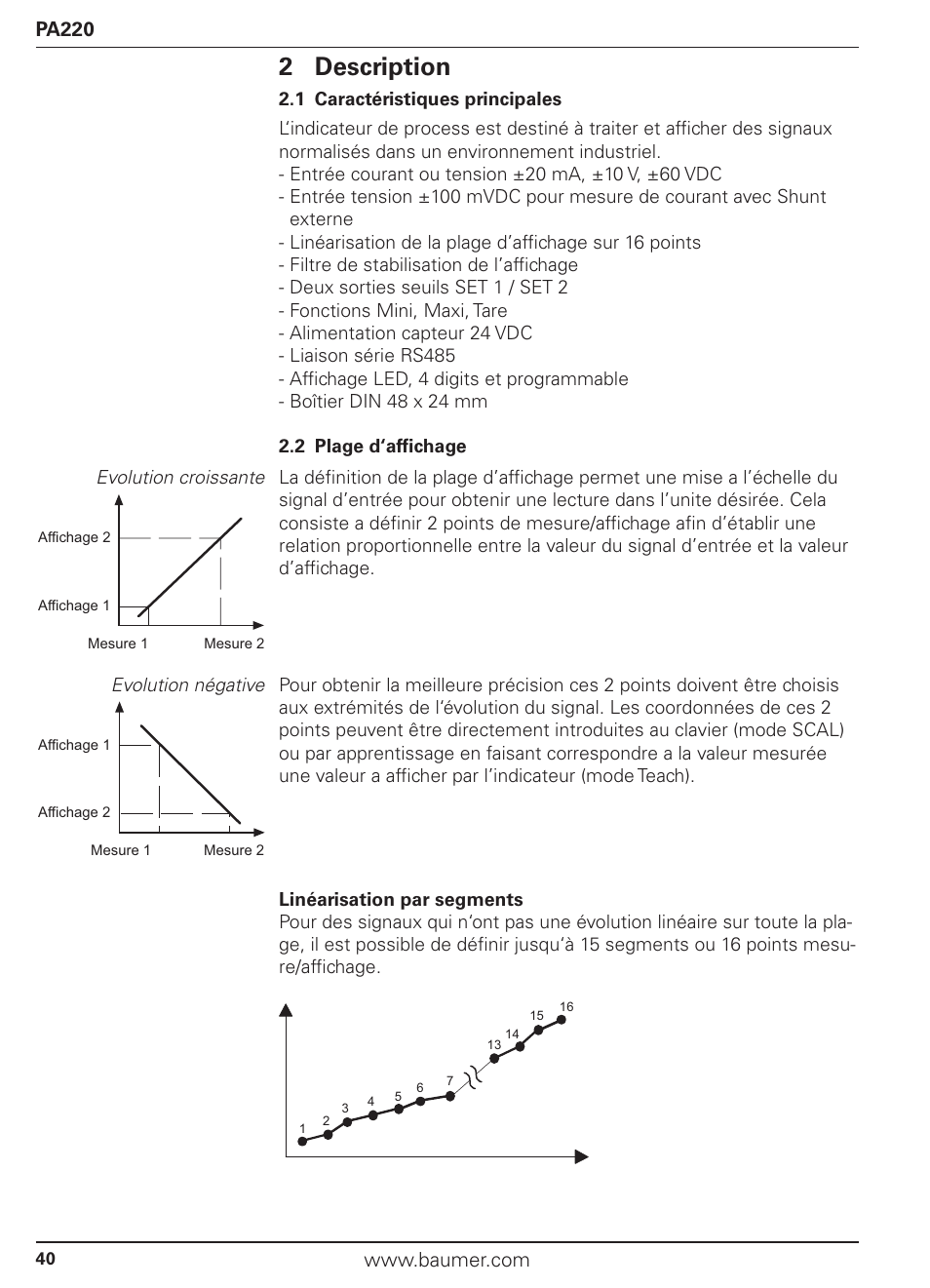 2 description | Baumer PA220 User Manual | Page 40 / 53