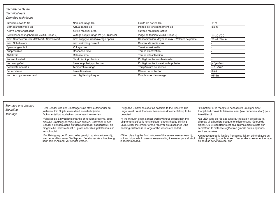 Baumer OSDK 10D9005 User Manual | Page 2 / 2