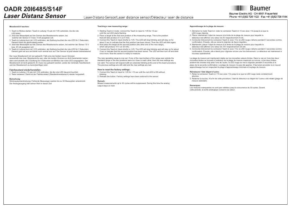 Baumer OADR 20I6485/S14F User Manual | Page 4 / 4