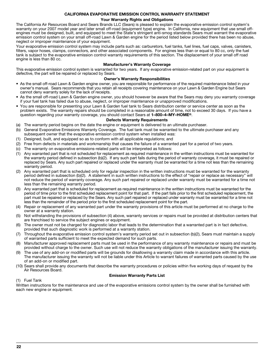 Craftsman 316.292711 User Manual | Page 22 / 48