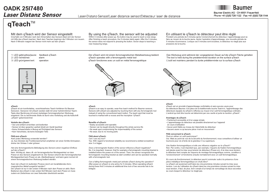 Qteach | Baumer OADK 25I7480 User Manual | Page 5 / 5